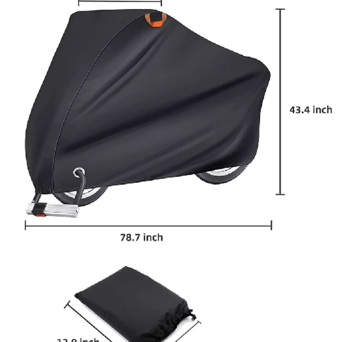 GENERICO - Carpa cobertor funda para bicicleta impermeable 110x200 cm