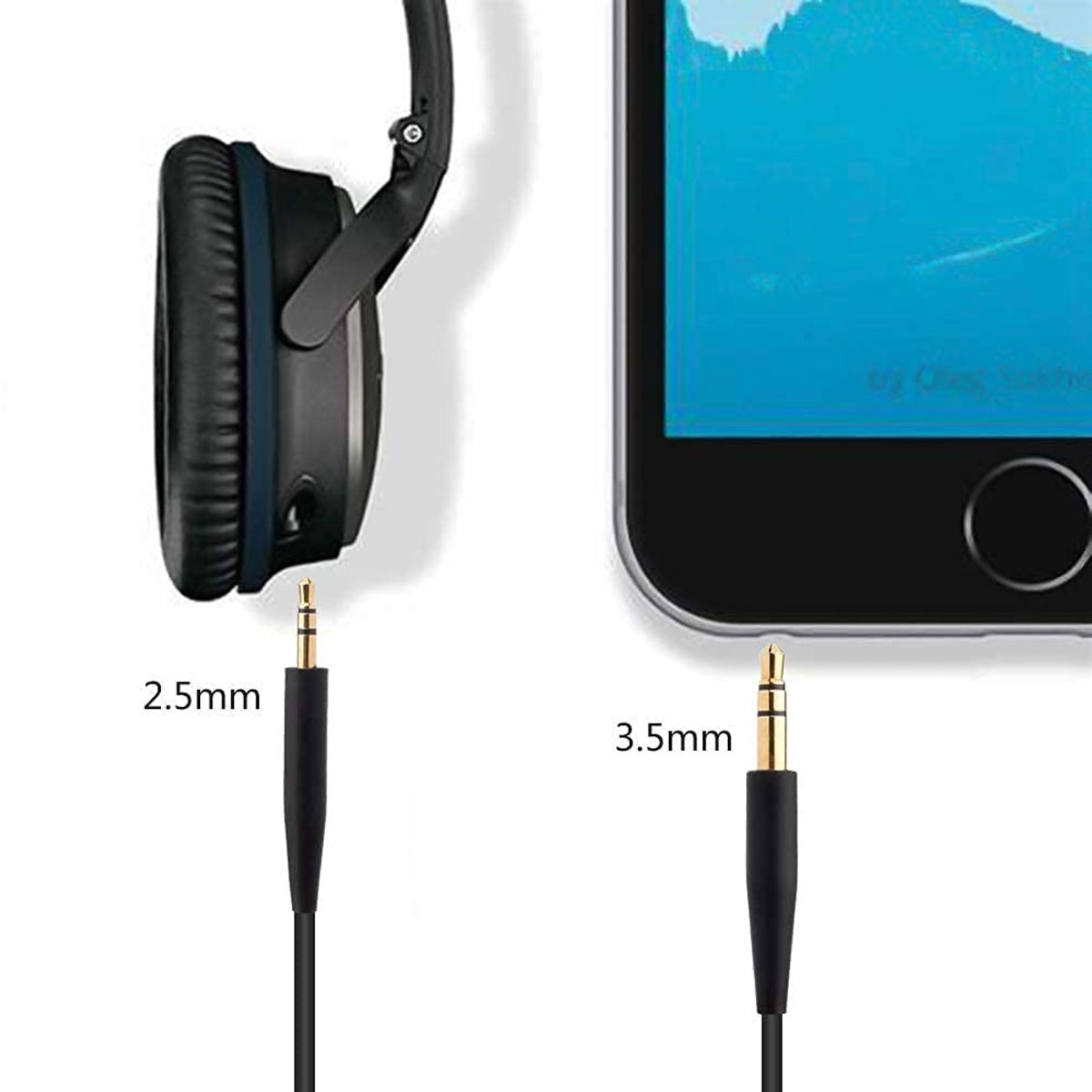 KUANGYE - Cable De Repuesto Para Audífonos Bose Soundtrue Y Soundlink