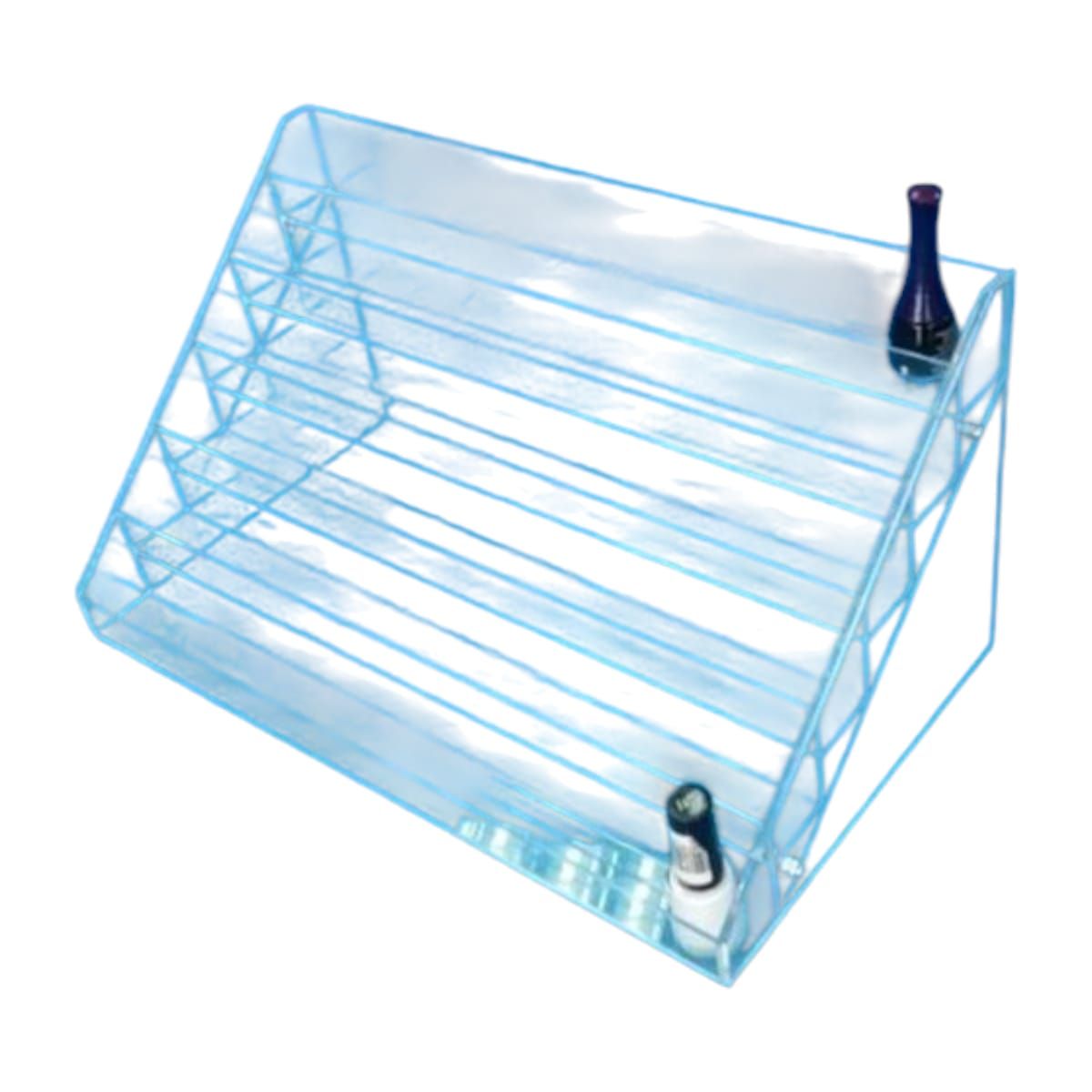 GENERICO - Exhibidor Acrílico Transparente para Esmaltes 43x24x22 cm Gms