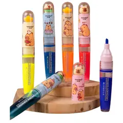 GENERICO - Set De 3 destacadores Xl capibara