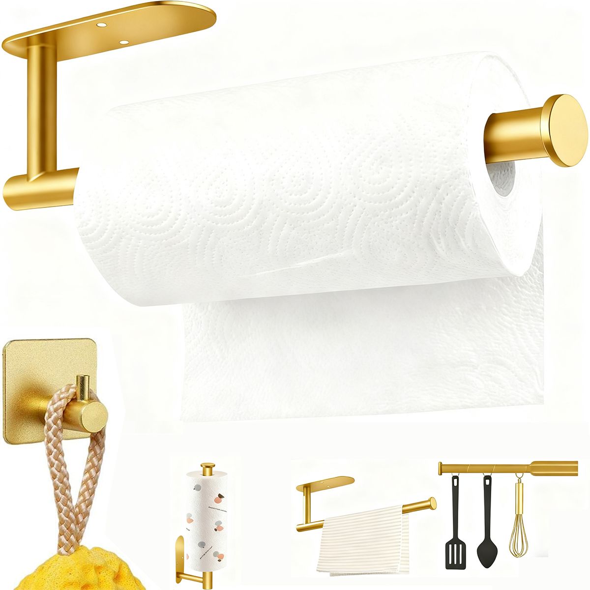 GENERICO - Portarrollos Baño Cocina Acero Inoxidable Soporte De Papel