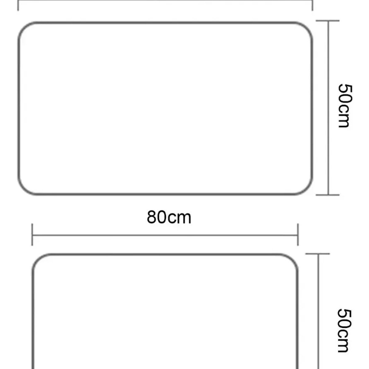 GENERICO - Set 2 Alfombra 50x120 Y 50x80 Cm Cocina Piso Antideslizante