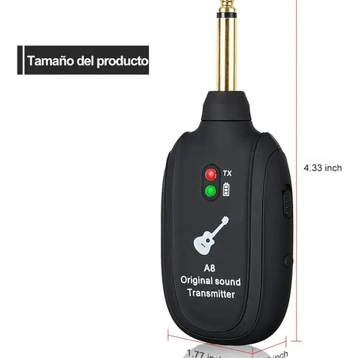 GENERICO - Sistema Inalámbrico Guitarra Kit Completo A8