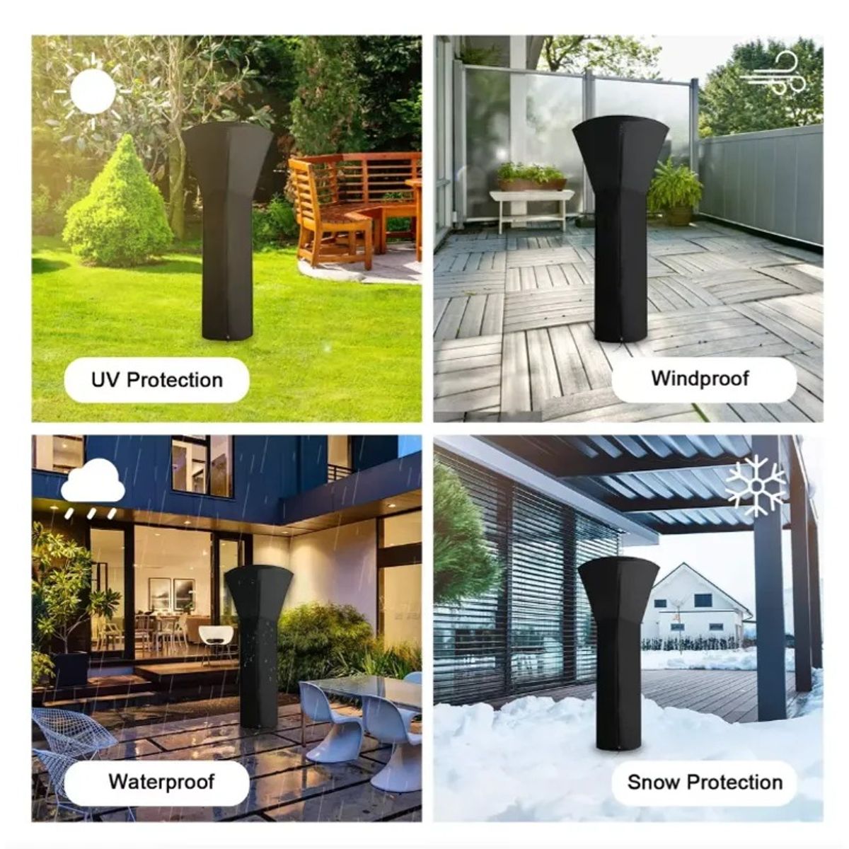 GENERICO - Cobertor Funda Para Estufa A Gas De Exterior Terraza 226cm