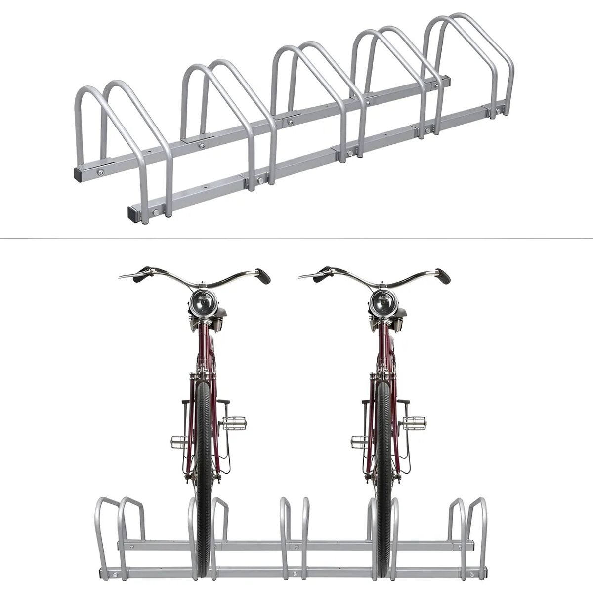 KUANGYE - Soporte Para Aparcar 5 Bicicletas Aparcamiento 30-65mm