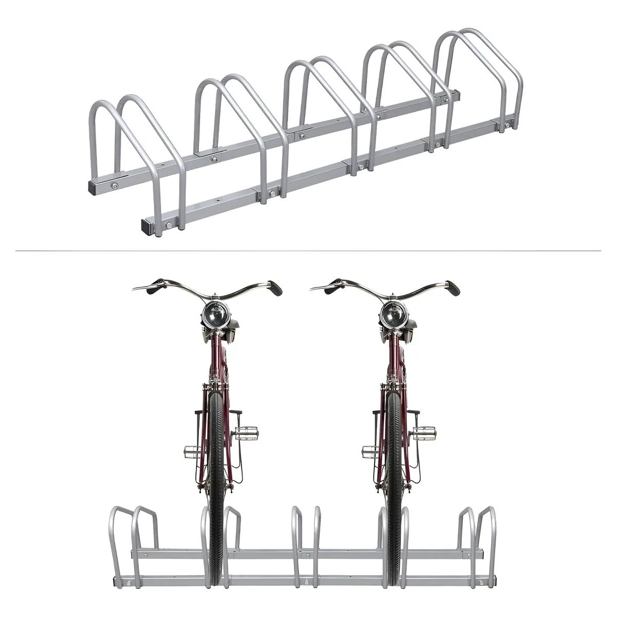 KUANGYE - Soporte Para Aparcar 5 Bicicletas Aparcamiento 30-65mm