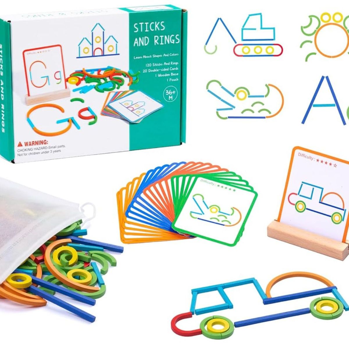 GENERICO - Juego de Motricidad Fina y Aprendizaje Infantil 120 Piezas