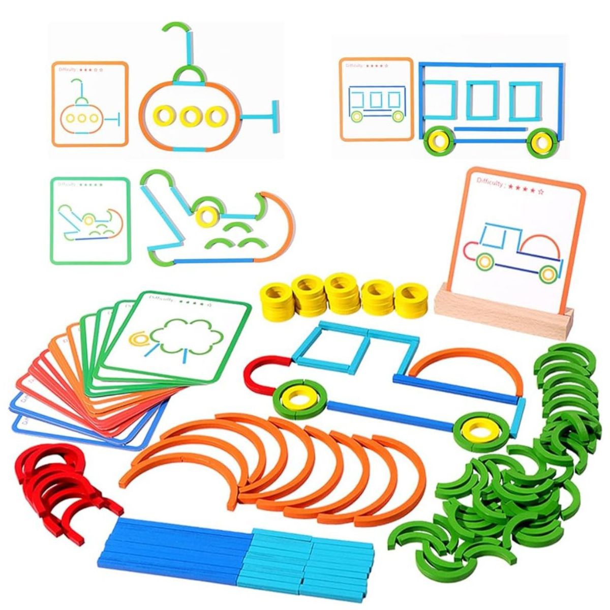 GENERICO - Juego de Motricidad Fina y Aprendizaje Infantil 120 Piezas