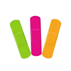 GENERICO - Parche Curitas Venditas Neon Colores A Prueba De Agua 40 Unidades