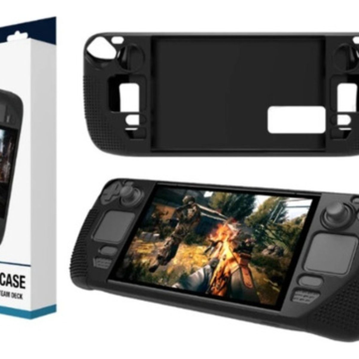 GENERICO - Pack De Accesorios Steam Deck - Funda Protectora + 2 Micas