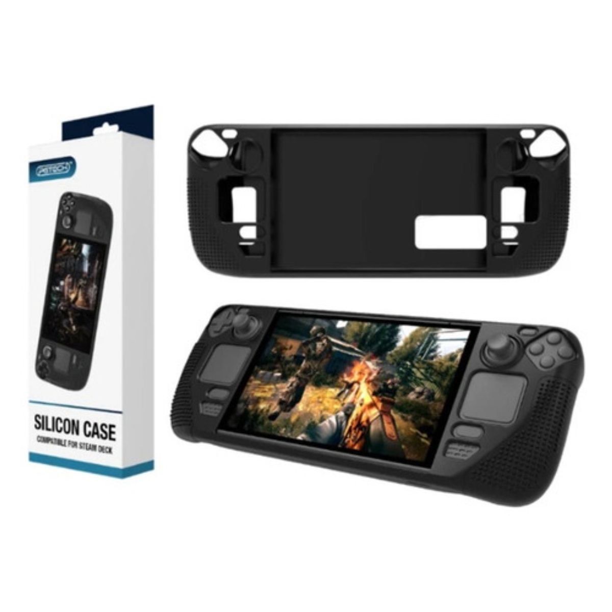 GENERICO - Pack De Accesorios Steam Deck - Funda Protectora + 2 Micas