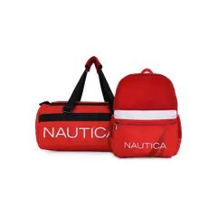 NAUTICA - Bolso Valar + Mochila Stark roja