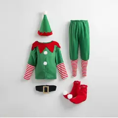 GENERICO - Disfraz de Elfo Navideños 10-12-Años