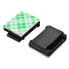 GENERICO - 10 Sujetador De Cable Cableado Adhesivo Auto Computacion