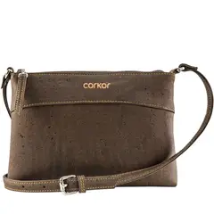 GENERICO - Cartera Bolso Bandolera Corcho Natural Cuero Vegano