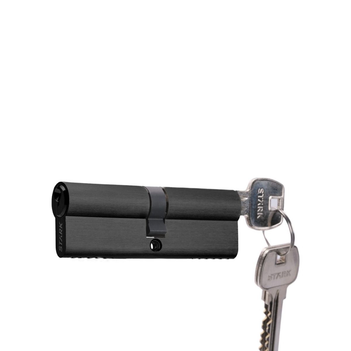 GENERICO - Cilindro 90 mm llavellave centrado NEgro Mate Stärk Design