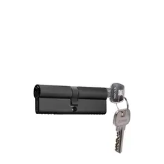 GENERICO - Cilindro 90 mm llavellave centrado NEgro Mate Stärk Design