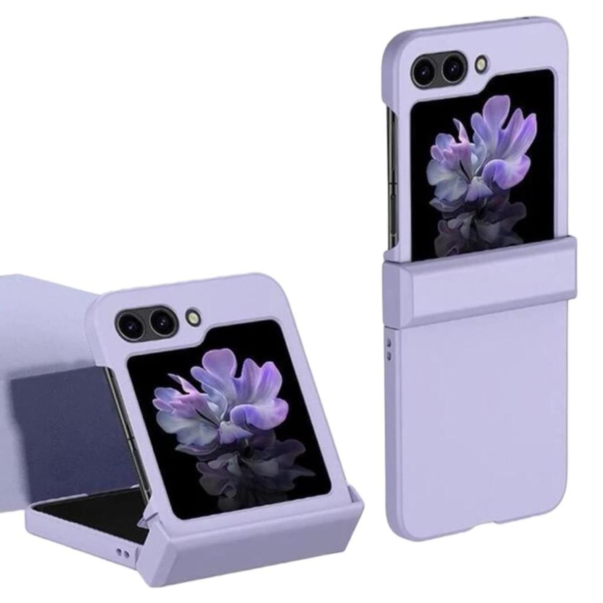 GENERICO - Carcasa Con Bisagra Plegable Para Samsung Z Flip 7 Fe Lila