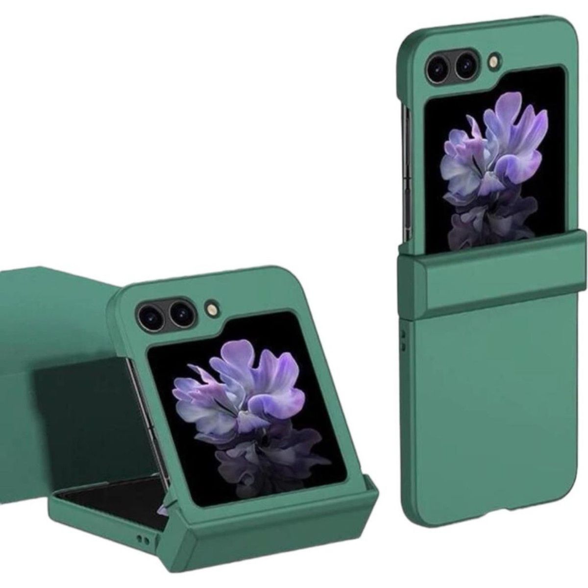 GENERICO - Carcasa Con Bisagra Plegable Para Samsung Z Flip 7 Fe Verde