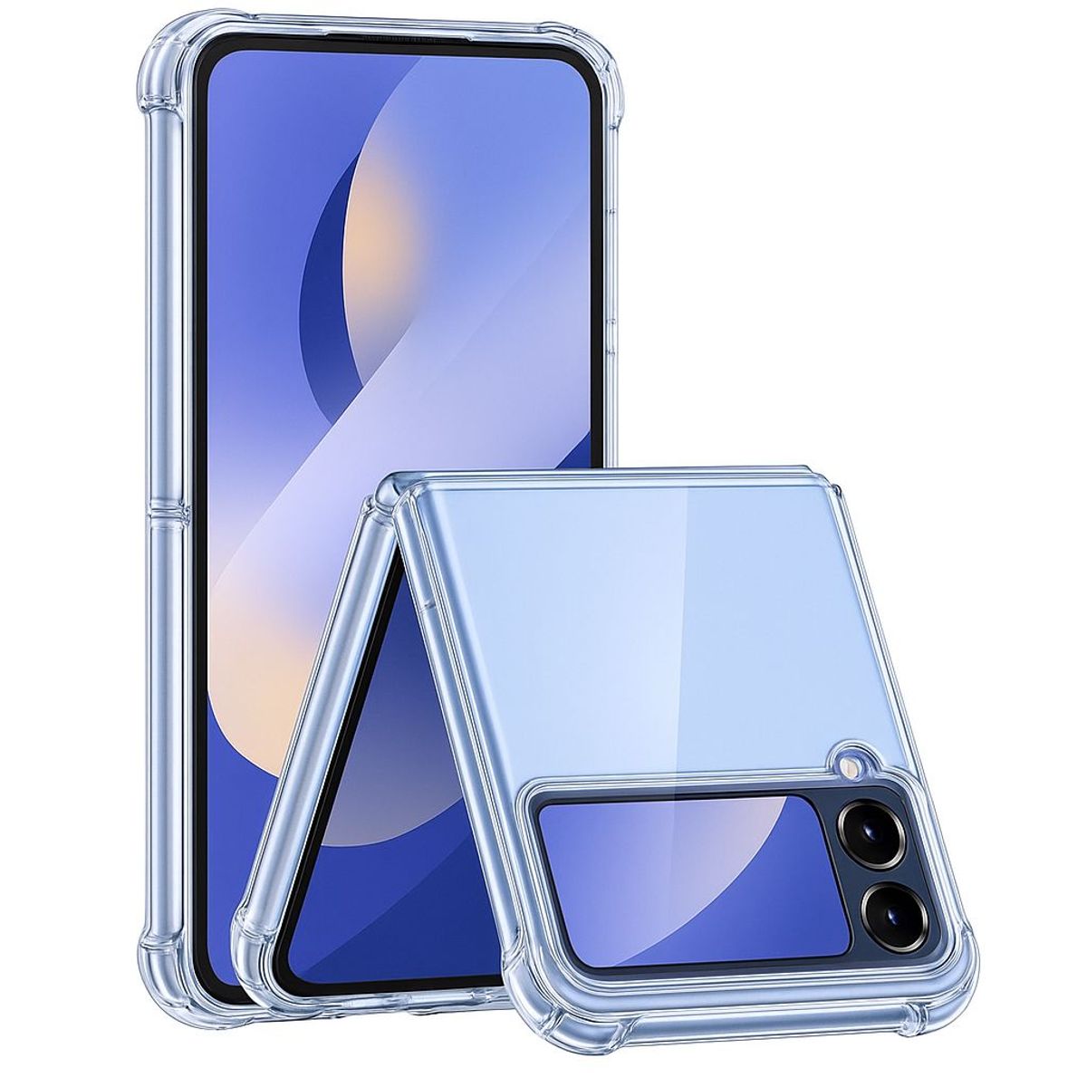 GENERICO - Carcasa Para Samsung Z Flip 7 Fe Transparente Reforzada