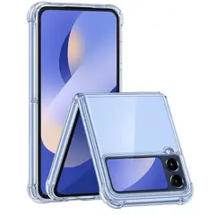 GENERICO - Carcasa Para Samsung Z Flip 7 Fe Transparente Reforzada