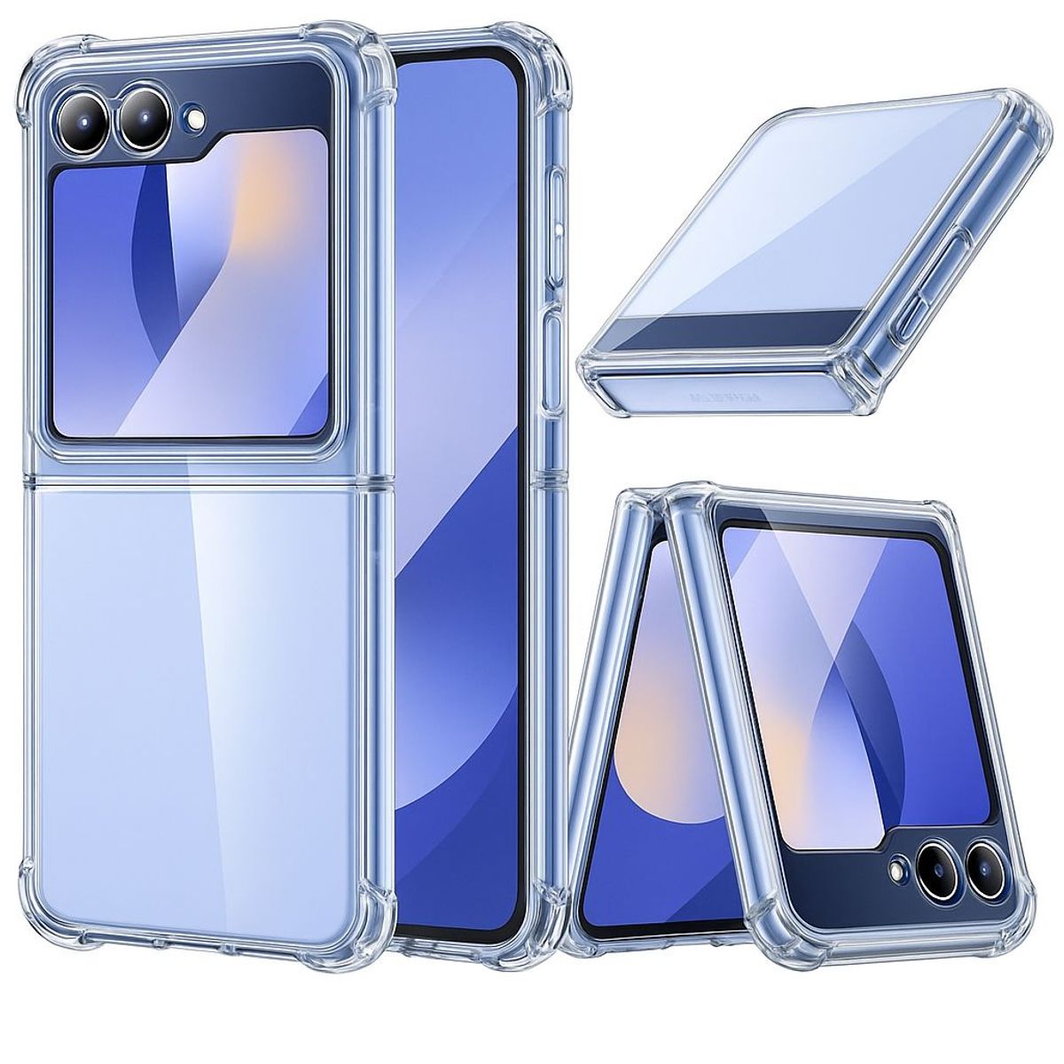 GENERICO - Carcasa Para Samsung Z Flip 7 Fe Transparente Reforzada