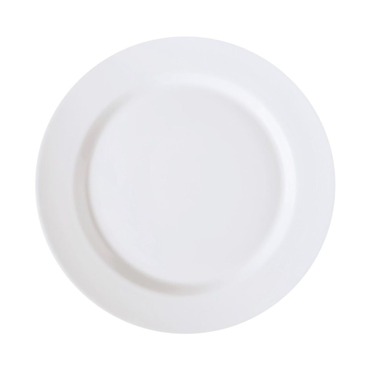 CORONA - Set de 6 Platos Bajo porcelana Blanco 25 Cm Corona