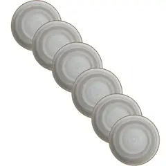 CORONA - Set de 6 Platos Llano Coupe 172 Cm GrisHumo Artisan