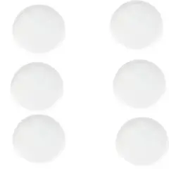 GENERICO - Set de 6 Platos Buffet Borde Vertical Porcelana Blanca 23Cm Wellington