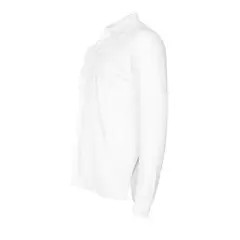 ANDESLAND OUTDOOR APPAREL - Polera Algodón Pique Manga Larga Velox Blanca Hombre