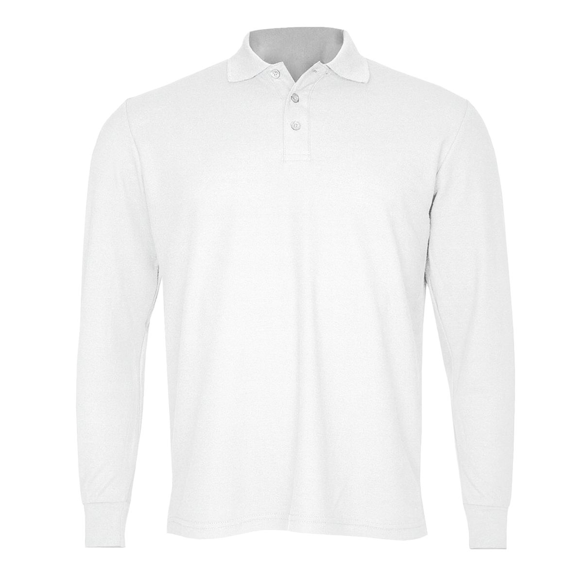 ANDESLAND OUTDOOR APPAREL - Polera Algodón Pique Manga Larga Velox Blanca Hombre