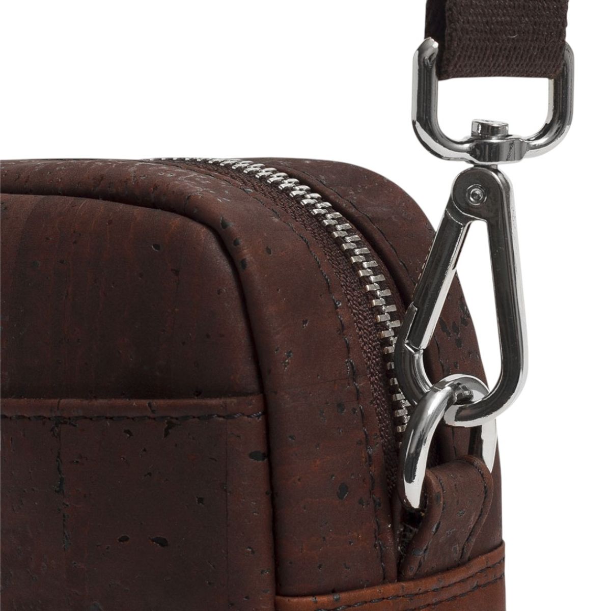 GENERICO - Bolso Corkor Bandolera Vertical Corcho Cuero Vegano