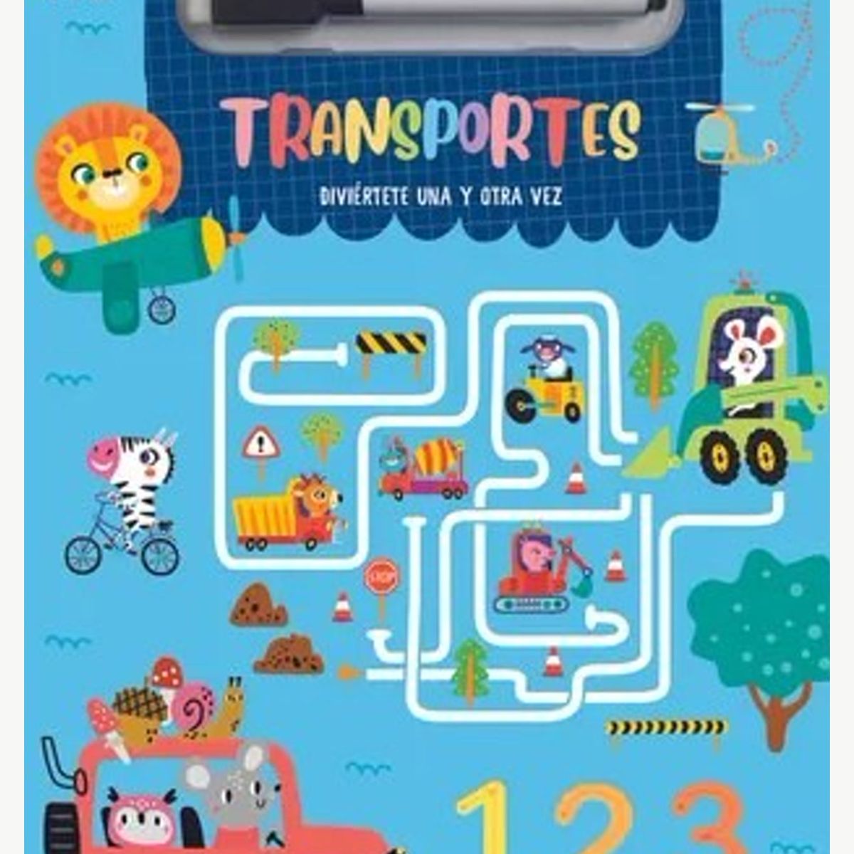 TOP10BOOKS - LIBRO Transportes-Juega Y Borra - Transportes-Juega Y Borra