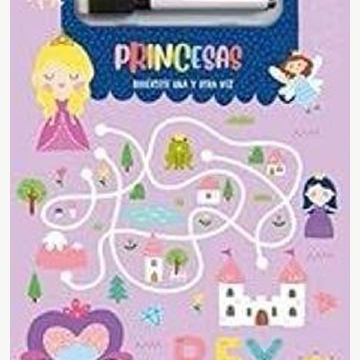 TOP10BOOKS - LIBRO Princesas-Juega Y Borra - Princesas-Juega Y Borra