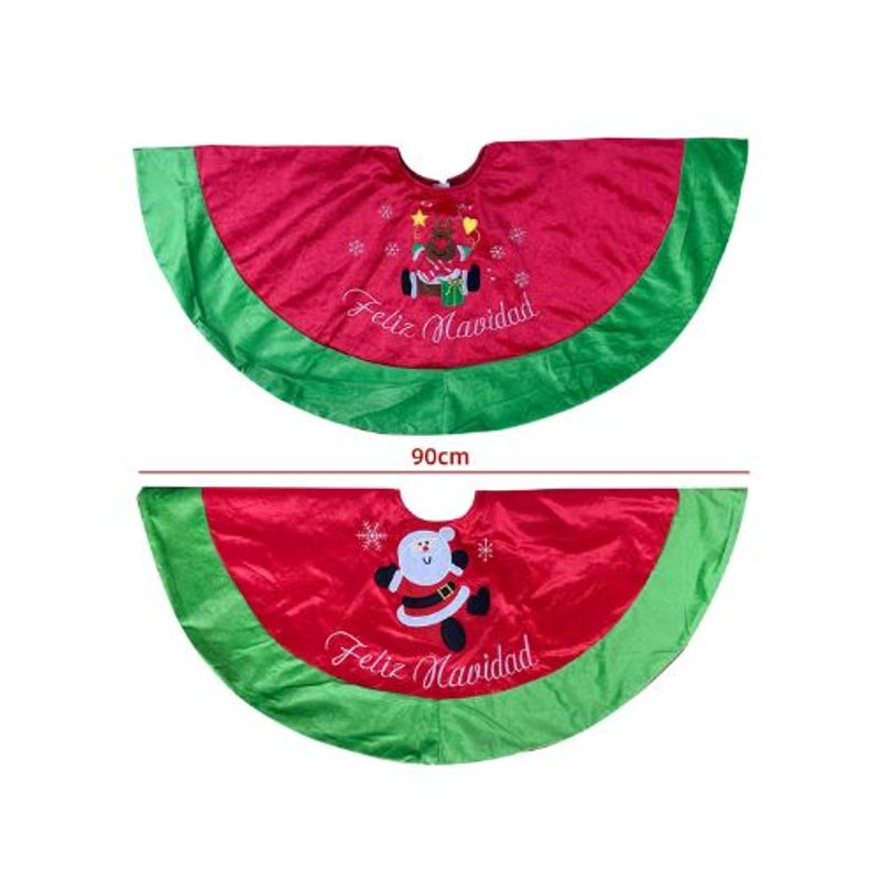 GENERICO - FALDON DE ARBOL DE NAVIDAD 90CM