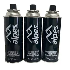 DOITE - Gas Alpes Propano Butano Cocinilla Soplete 227gr X3 Und Flex