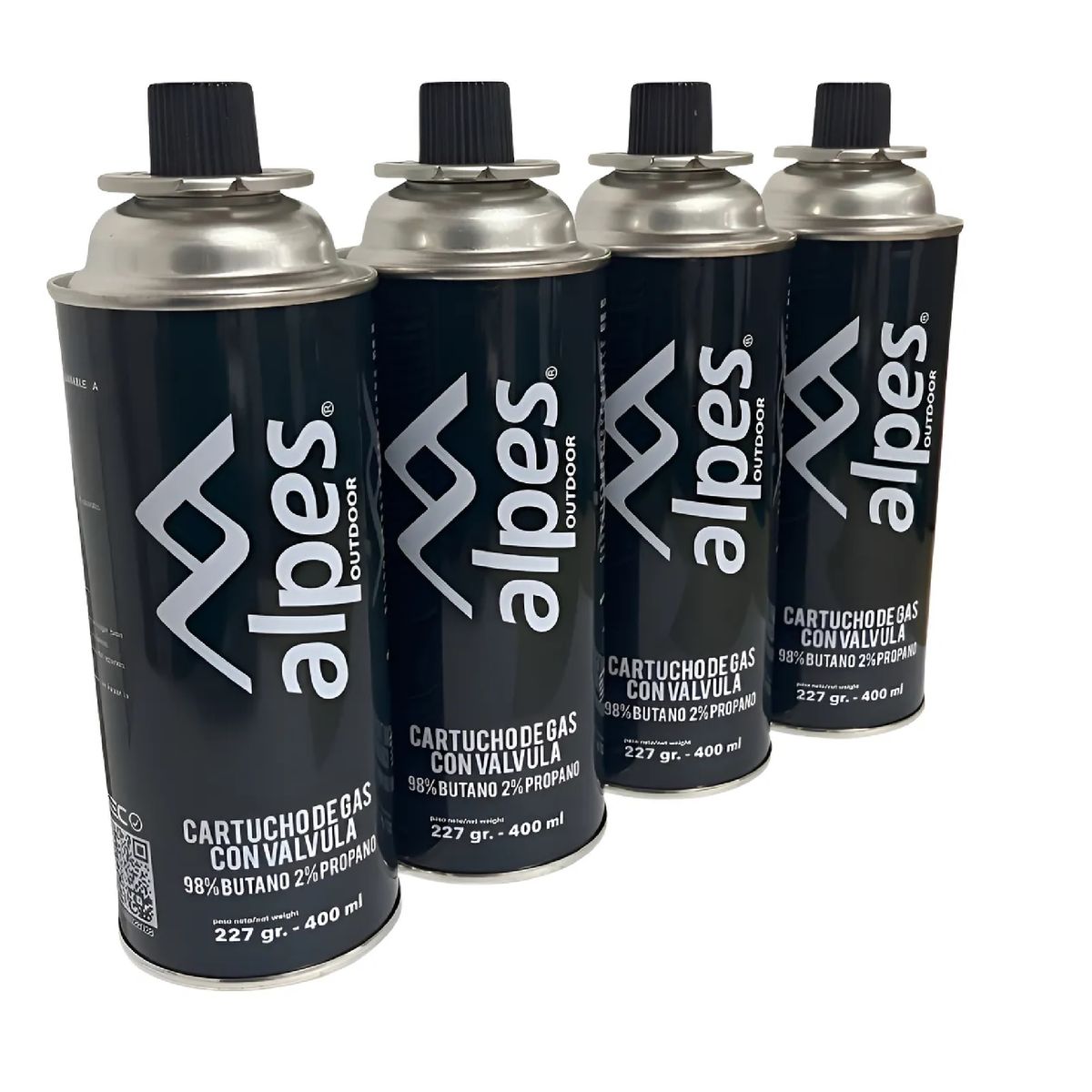 DOITE - Gas Propano Butano Alpes Soplete Cocinilla X4 Unds 227gr