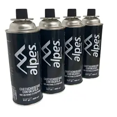 DOITE - Gas Propano Butano Alpes Soplete Cocinilla X4 Unds 227gr