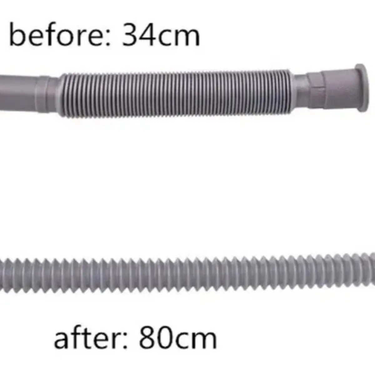 GENERICO - Tubo Para Desague Drenaje 80cm Lavaplatos Lavamanos