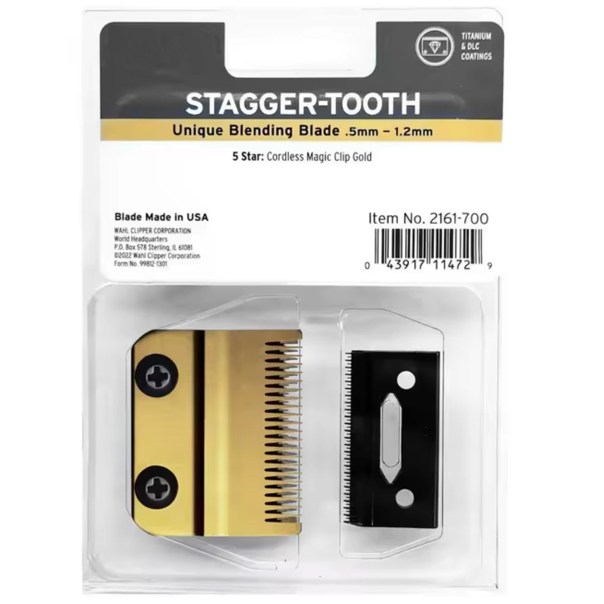 WAHL - Repuesto de Cuchilla Magic Clip Gold Cordless Wahl 2161-716