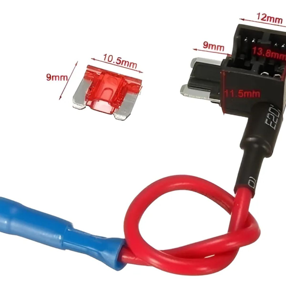 GENERICO - Porta Fusible Micro Seguridad Adaptador 12v 10a