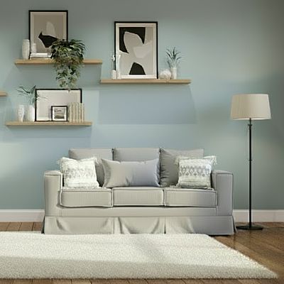Imagen 2 del producto Juego Living Pompeya Gris sofa 3 cuerpos y 2 cuerpos resortes pocket