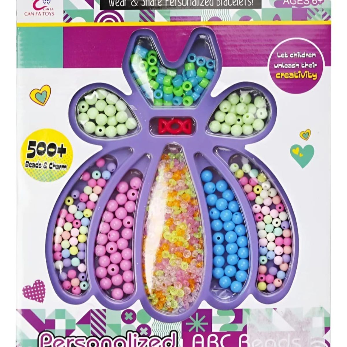 GENERICO - Kit Infantil Para Hacer Pulseras y Mas 500+ Piezas