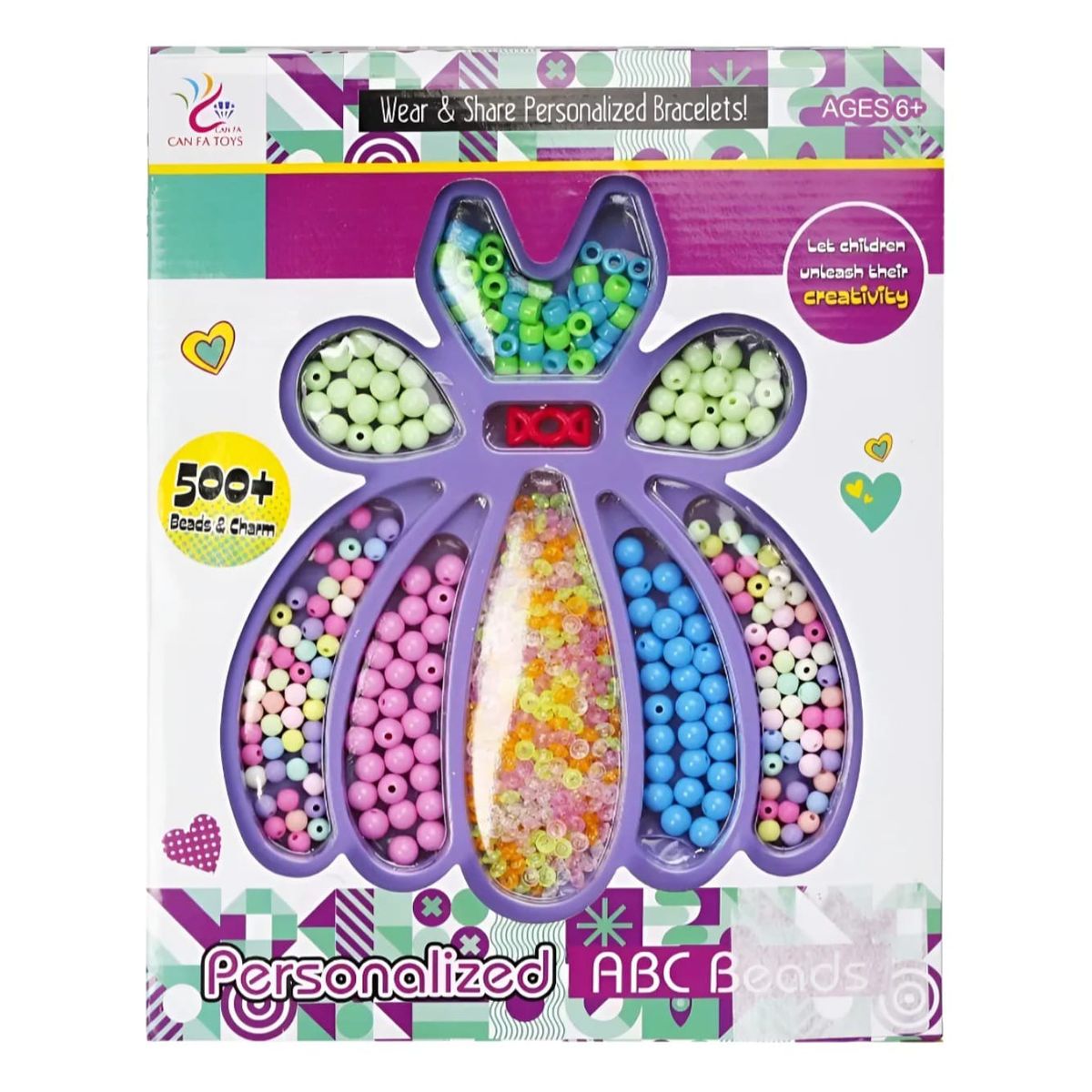 GENERICO - Kit Infantil Para Hacer Pulseras y Mas 500+ Piezas