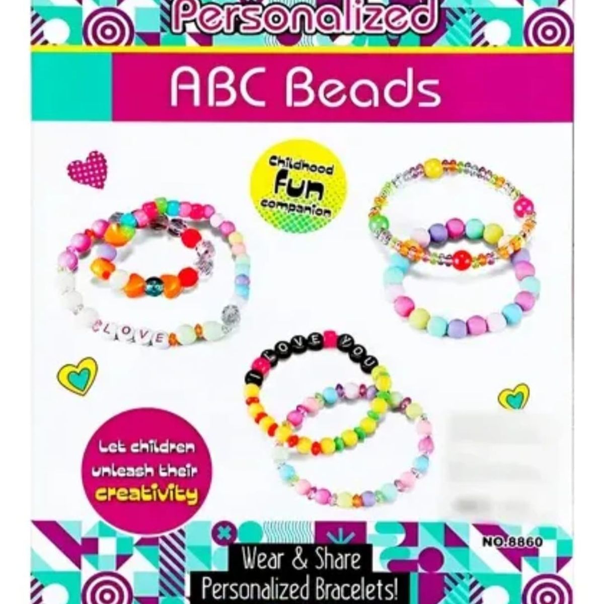 GENERICO - Kit Infantil Para Hacer Pulseras y Mas 500+ Piezas