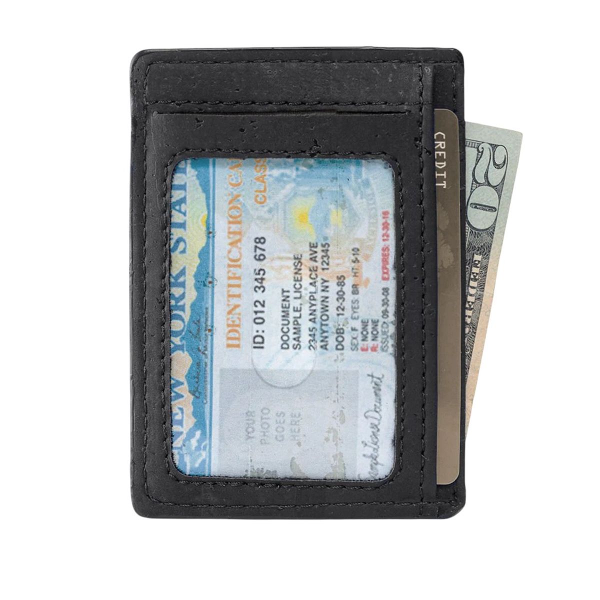GENERICO - Billetera Tarjetas Corcho Delgada Anticlonacion Cuero Vegano