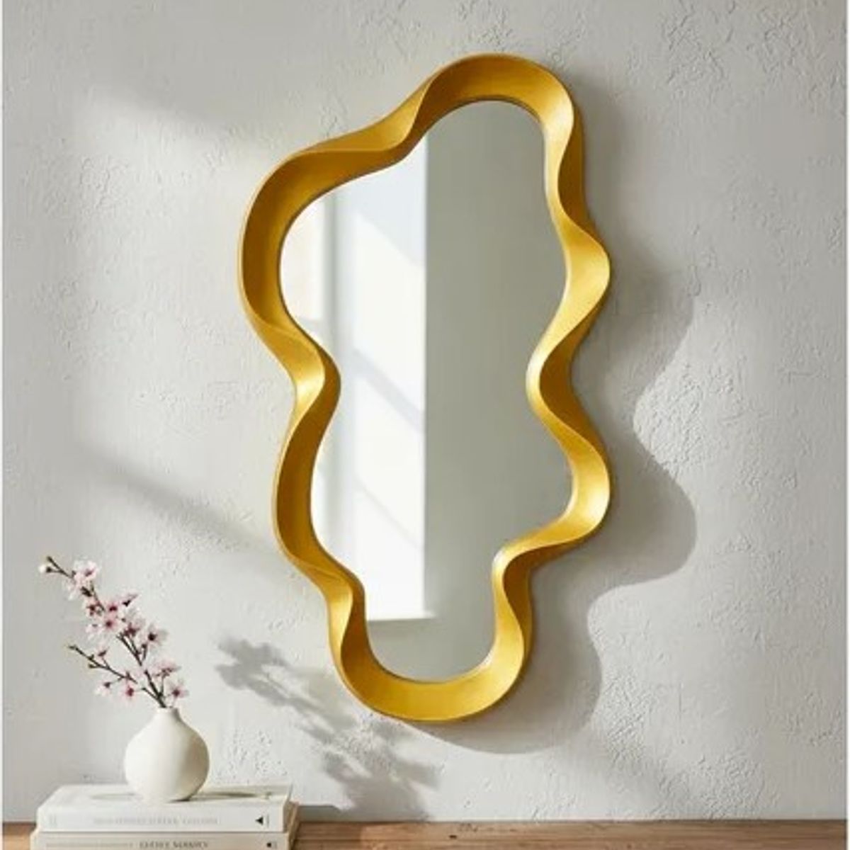 GENERICO - Espejo Decorativo Dorado 42cm