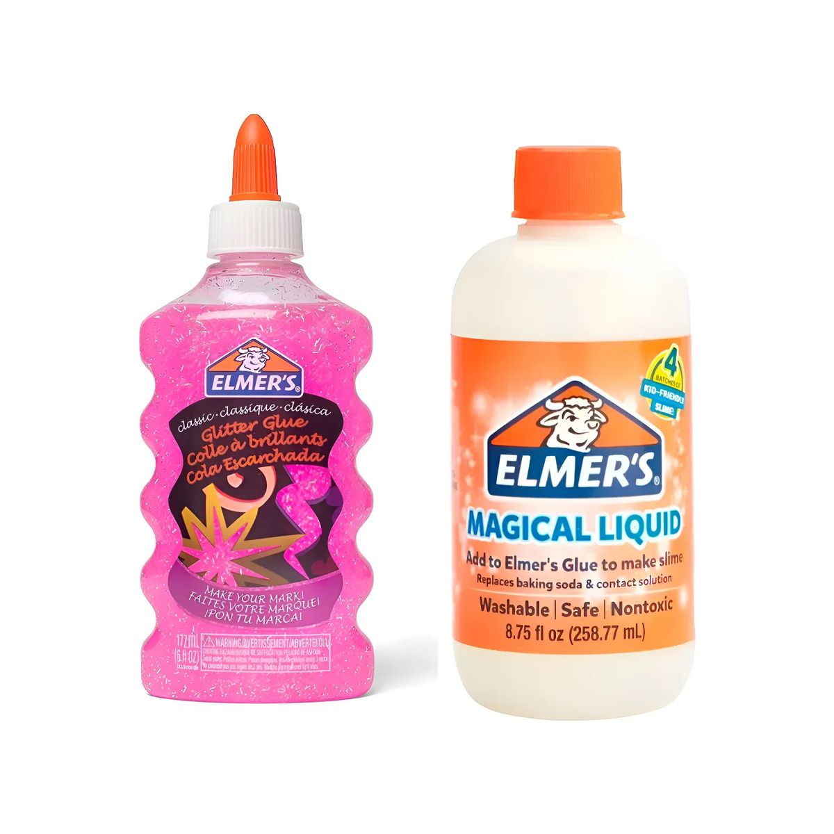 ELMERS - Set Elmers Pegamento Rosa 177ml + Activador De Slime 258ml