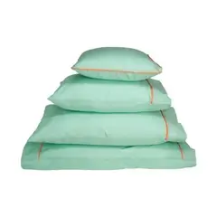 VELUTTI - Set Funda de Cojín Verde 50x50 cm