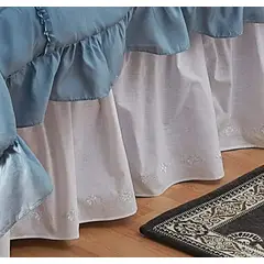 VELUTTI - Faldon Bordado 2 Plazas